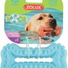 Zolux (Золюкс) Игрушка для собак Косточка Мус термопластичная резина голубая 13 см