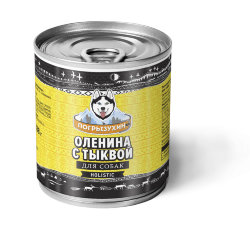 Погрызухин консервы для собак Оленина с тыквой 338 гр