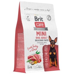 Brit Care (Брит Кэа) Adult Mini Delicious Taste Сухой корм для взрослых собак мелких пород с индейкой и уткой 1,5 кг