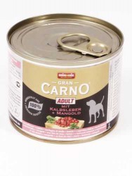 Animonda (Анимонда) Gran Carno Adult - Корм для собак с Телячьей печенью и Мангольдом. (Банка)