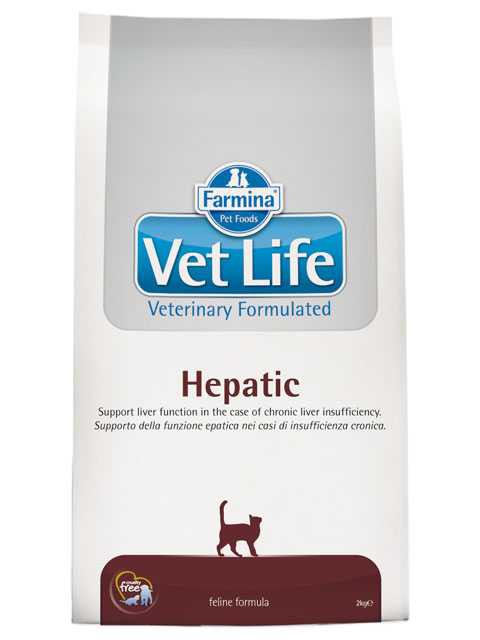 Farmina Vet Life (Фармина Вет Лайф) Hepatic Сухой лечебный корм для кошек при заболеваниях печени 2 кг