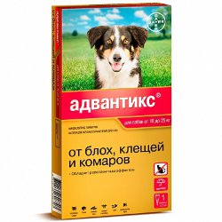 Advantix (Адвантикс) - Капли от паразитов для собак 10-25 кг (1 пипетка)