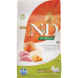 Farmina N&D (Фармина НД) Pumpkin Mini Сухой беззерновой корм для взрослых собак мелких пород с кабаном, яблоками и тыквой 2,5 кг