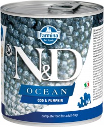 Farmina N&D (Фармина НД) Ocean Консервы беззерновые для взрослых собак всех пород с треской и тыквой 285 г
