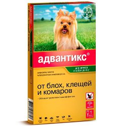 Advantix (Адвантикс) - Капли от паразитов для собак до 4 кг (1 пипетка)