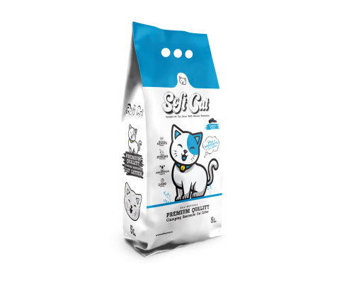 Soft Cat Наполнитель для кошачьего туалета комкующийся с активированным углем 5 л (Турция замена Ever Clean)