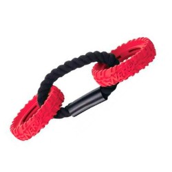 Nerf dog Игрушка для собак Шины с веревкой 32,5 см красные