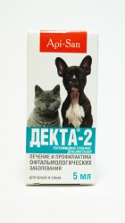 Apicenna Декта-2 капли глазные для кошек и собак 5 мл