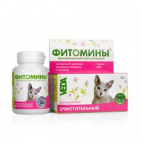 Фитомины Очистительный фитокомплекс для кошек 50 г