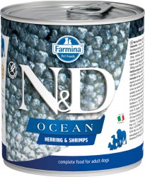 Farmina N&D (Фармина НД) Ocean Консервы беззерновые для взрослых собак всех пород с сельдью и креветками 285 г