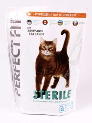 Perfect fit (Перфект фит) Sterile Сухой корм для стерилизованных кошек с курицей 2,5 кг