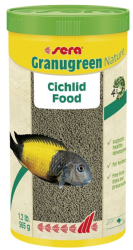 Sera (Сера) Granugreen Nature Cichlid Food Корм для цихлид 565 г 1 л (гранулы)
