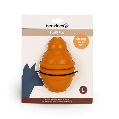 Beeztees Игрушка для собак Sumo Play оранжевая 10*10*15 см