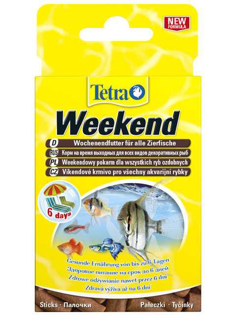Tetra (Тетра) GoldFish Weekend - Корм долгий для рыбок на выходные (Палочки)