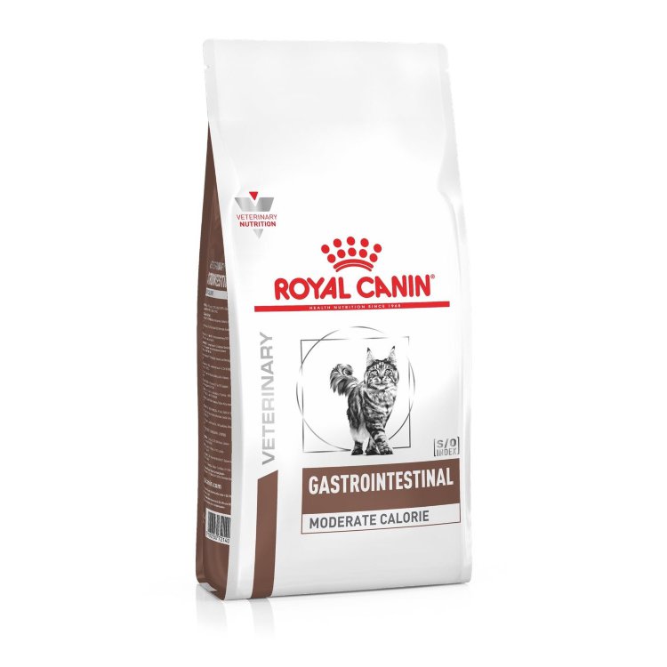Royal Canin (Роял Канин) Gastrointenstinal Moderate Calorie GIM 35 Сухой низкокалорийный лечебный корм для кошек при болезнях ЖКТ 400 г