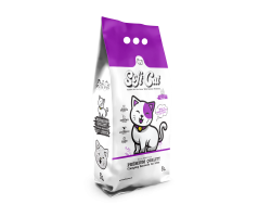Soft Cat Наполнитель для кошачьего туалета комкующийся с ароматом лаванды 5 л (Турция замена Ever Clean)
