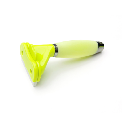 Pet star Расческа-триммер с силиконовой ручкой зеленая M 8*16 см