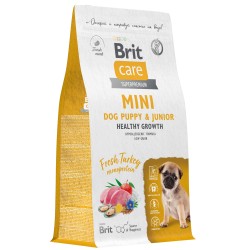 Brit Care (Брит Кэа) Mini Healthy Growth Сухой корм для взрослых собак и щенков мелких пород с индейкой 1,5 кг