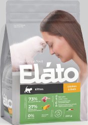 ЭЛАТО (ELATO) Корм д/котят с курицей и уткой 300г