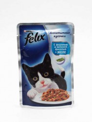 Felix (Феликс) - Аппетитные кусочки с Форелью и Зеленой фасолью в Желе