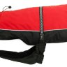 DogGoneSmart Aspen Нано куртка зимняя с меховым воротником красная 61см/р.24