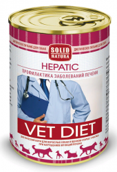 Solid Natura Vet (Солид Натура Вет) Hepatic Консервы лечебные для собак при болезнях печени 340 г