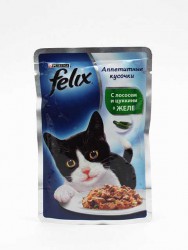 Felix (Феликс) - Аппетитные кусочки с Лососем и Цукини в Желе