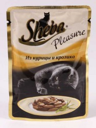 Sheba (Шеба) Pleasure - Ломтики в соусе с Курицей и Кроликом