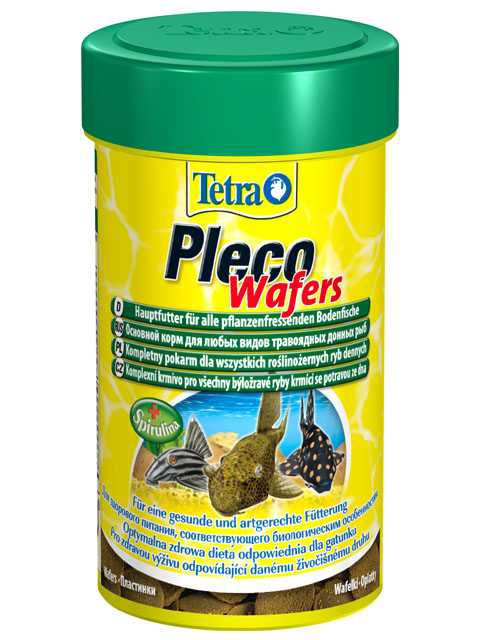 Tetra (Тетра) Pleco Veggie Wafers Корм для сомиков и водорслеедов (пластинки) 42 г 100 мл