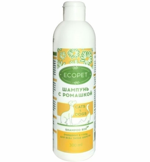 Ecopet Шампунь с ромашкой для кошек и собак 300 мл