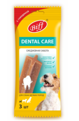 Tit bit (Тит бит) Biff Dental Care Лакомство для собак мелких пород Снек жевательный с говядиной 45 г