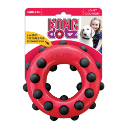Kong (Конг) - Игрушка для собак "Dotz" кольцо большое, 15 см
