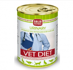 Solid Natura Vet (Солид Натура Вет) Urinary Консервы лечебные для кошек при мочекаменной болезни МКБ 340 г
