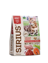 Sirius (Сириус) Сухой корм для кошек Мясной рацион 400 г