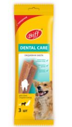 Tit bit (Тит бит) Biff Dental Care Лакомство для собак средних пород Снек жевательный с говядиной 77 г