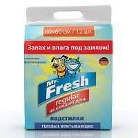 MrFresh Подстилки гелевые впитывающие 60*60 см 12 шт