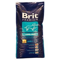 Сухой корм для собак Brit Premium Lamb & Rice с ягненком и рисом 3кг