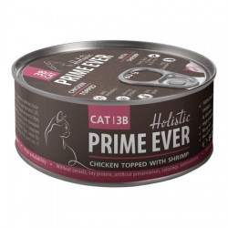 Prime Ever влажный корм для взрослых кошек с цыпленком и креветками в желе - 80 г