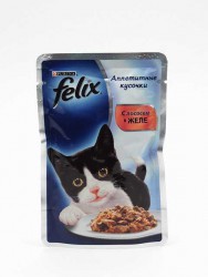 Felix (Феликс) - Аппетитные кусочки с Лососем в Желе