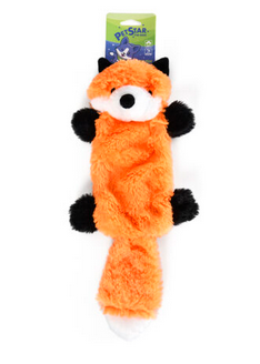 Pet star Игрушка для собак Лиса с пищалкой плюшевая 17*39 см