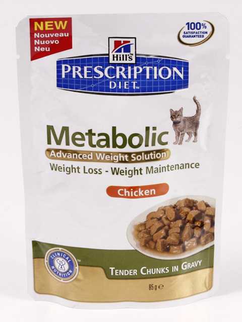 Hills (Хиллс) Prescription Diet Metabolic Feline - Корм для кошек для Коррекции веса (Пауч)