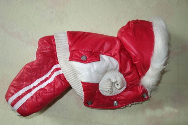 4mypets Комбинезон теплый на меху красный S йорк 24*о33*н18
