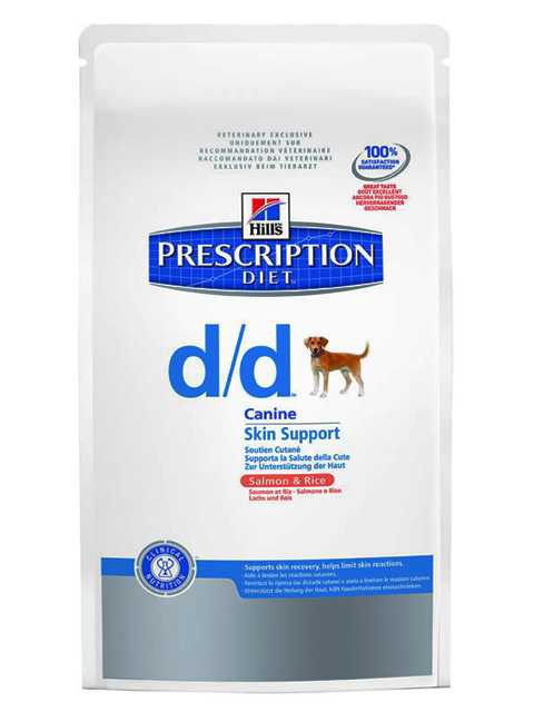 Hills (Хиллс) Prescription Diet d/d Canine Salmon& Rice - Корм для собак с Лососем и Рисом при пищевой Аллергии и Дерматите