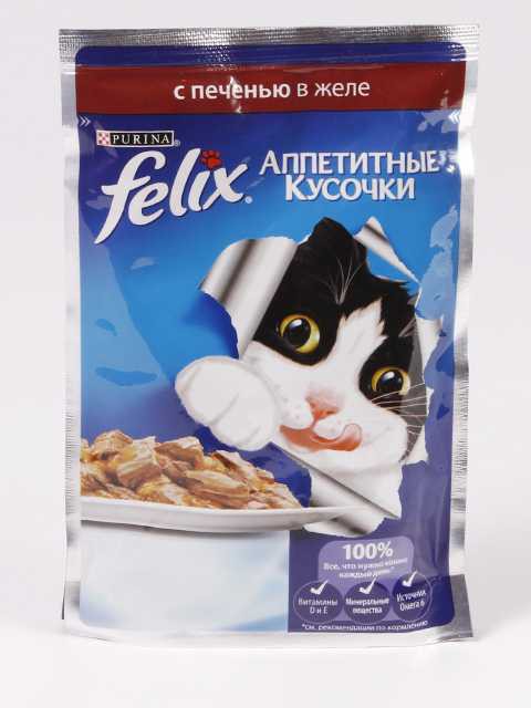 Purina Felix (Пурина Феликс) Аппетитные кусочки двойная вкуснятина Пауч для кошек с индейкой и печенью в желе 75 г
