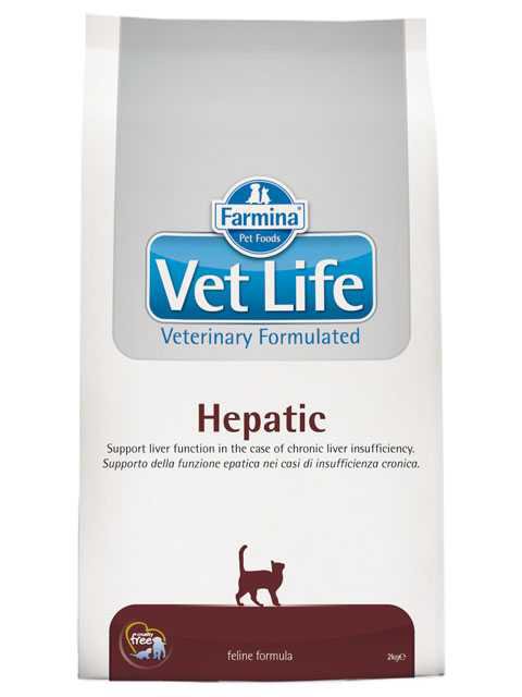 Farmina Vet Life (Фармина Вет Лайф) Hepatic Сухой лечебный корм для кошек при заболеваниях печени 400 г