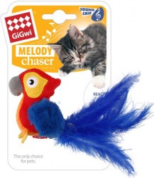 GIGWI Игрушка д/кошек Попугай со звуковым чипом Melody Chaser