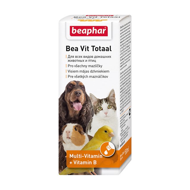 Beaphar (Беафар) Bea Vit Totaal Multi-Vitamin Мультивитамины для животных и птиц 50 мл