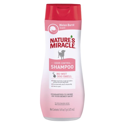 Natures Miracle odor control - Шампунь против запаха для собак с ароматом дыни 473 мл