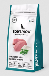Bowl wow Сухой корм для собак с индейкой, рисом и розмарином 5 кг