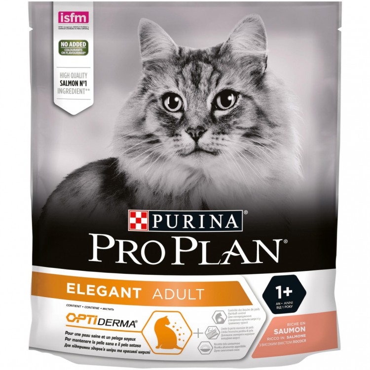 Pro Plan (ПроПлан) Derma Plus - Корм для кошек с проблемной кожей и шерстью, с лососем 1,5 кг 